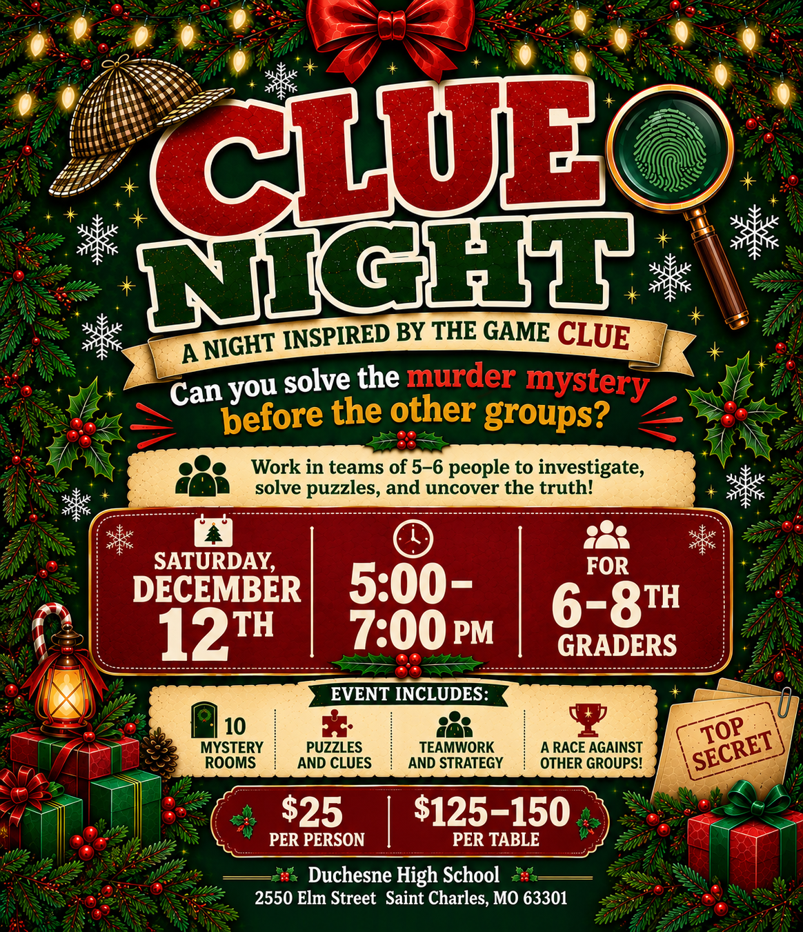 Clue Night Flyer