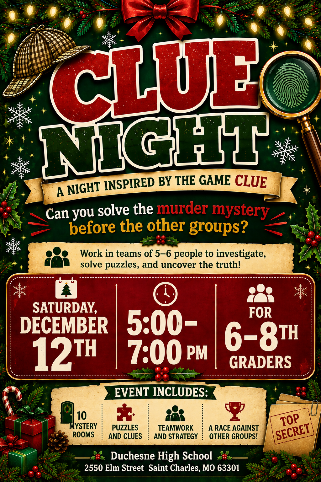 Clue Night Flyer